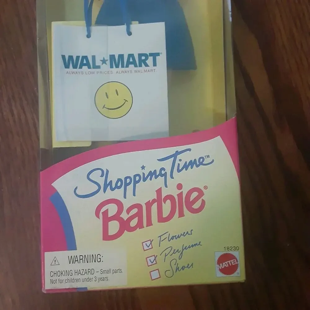 Vtg 90s Wal-Mart Shopping Time Barbie Mattel 18230 Special Edition 1997